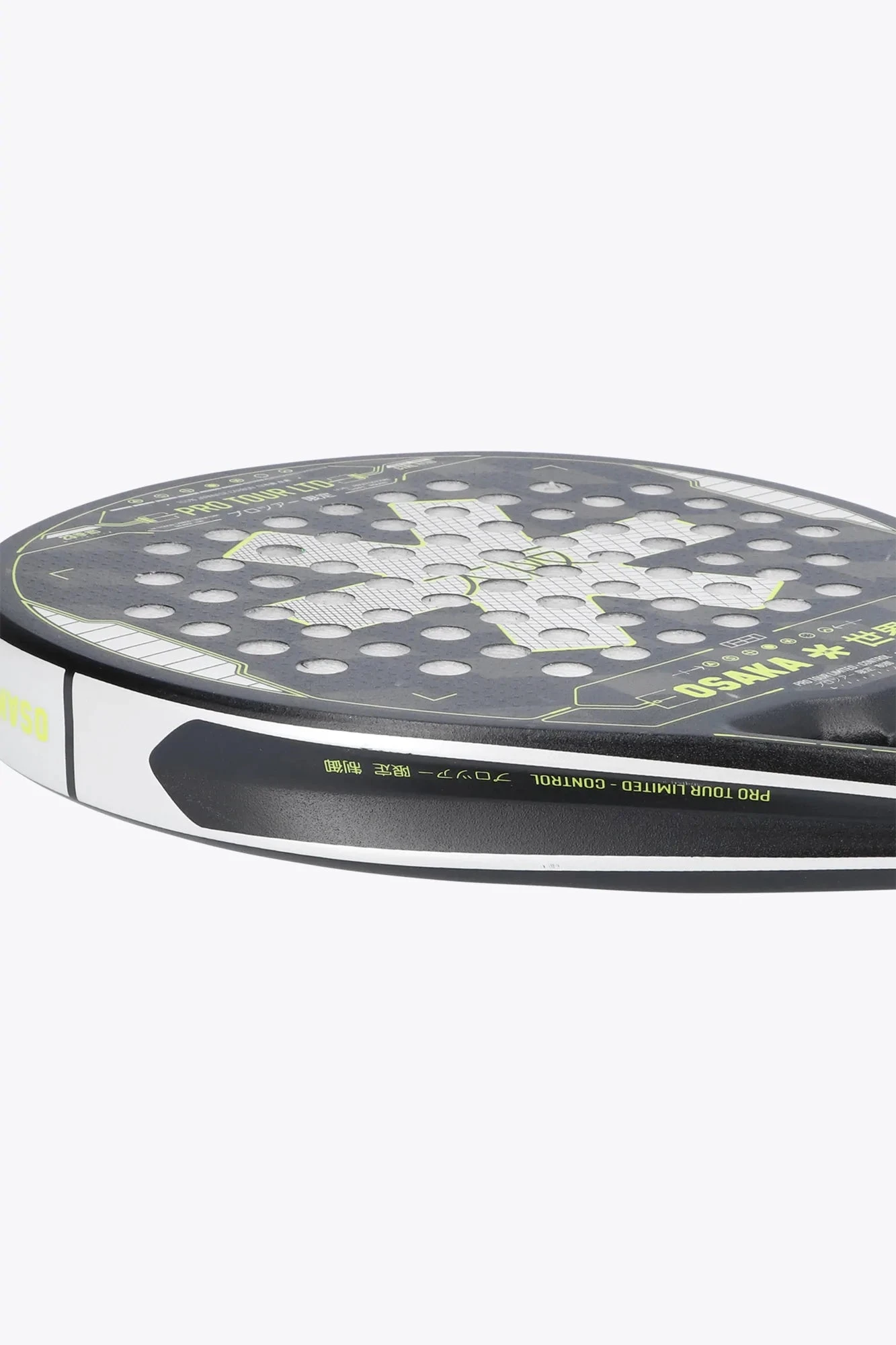 Osaka Pro Tour LTD Control 2023 Padel Racket (Grey/Lime) - Image 3