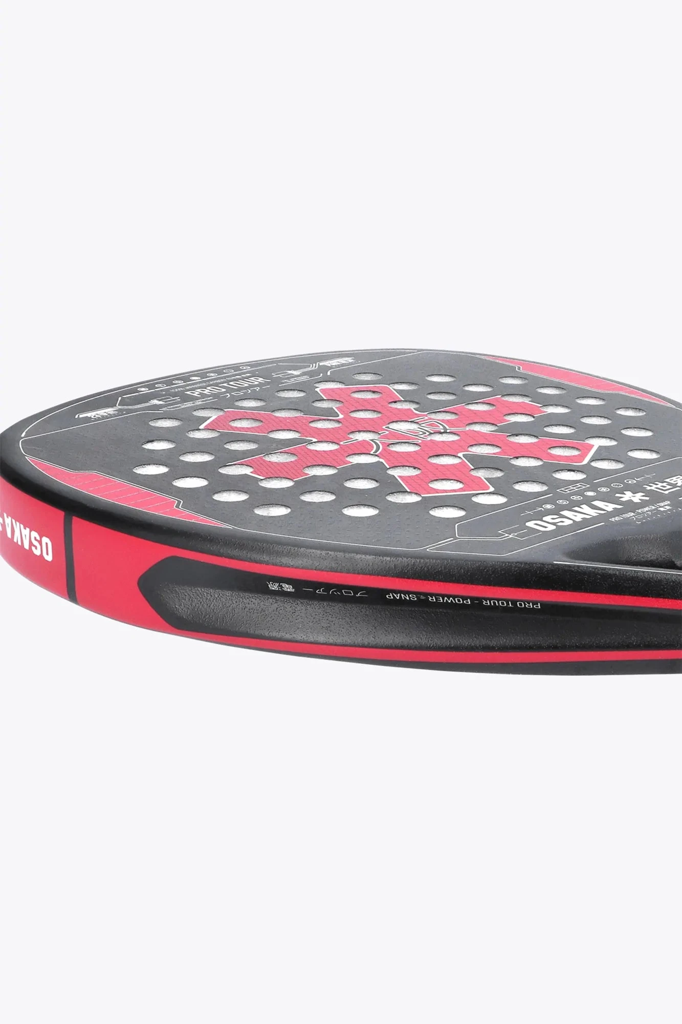 Osaka Pro Tour Power Snap 2023 Padel Racket (Maroon/Grey) - Image 3