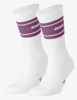 Osaka Socks 2-pack (White/Purple)