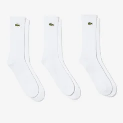 Lacoste Socks (3-Pack, Blanc)