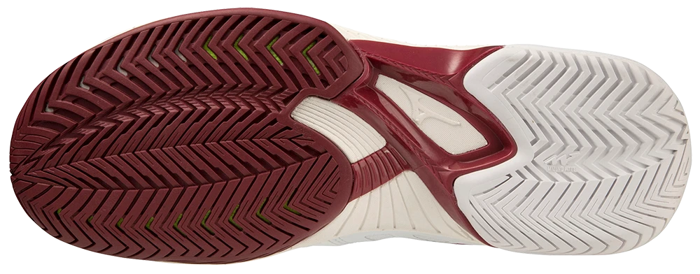 Mizuno Wave Exceed Tour 5 AC Women Padel Shoes (White/Cabernet/Papyrus) - Image 2