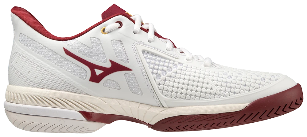 Mizuno Wave Exceed Tour 5 AC Women Padel Shoes (White/Cabernet/Papyrus) - Image 5
