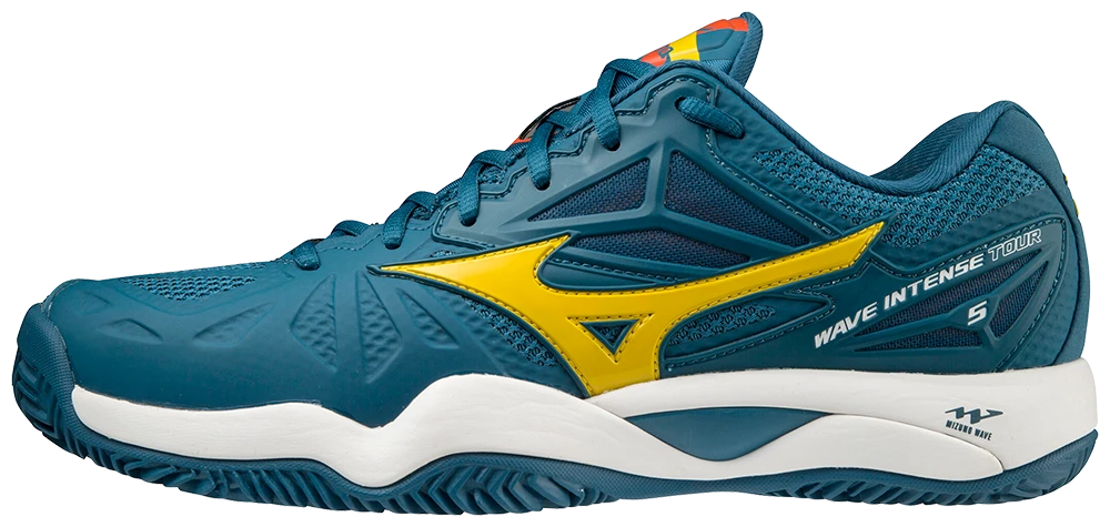 Mizuno Wave Intense Tour 5 CC Mens Padel Shoes (Petroleum Green)