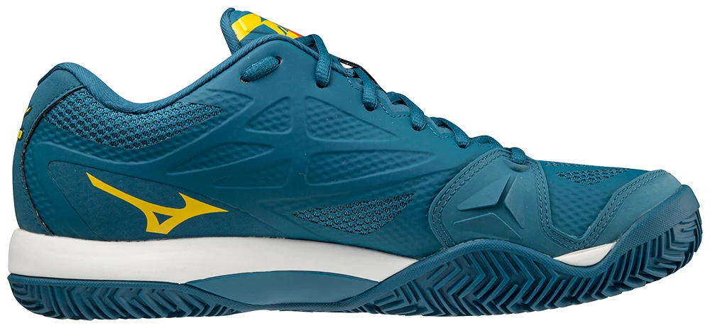 Mizuno Wave Intense Tour 5 CC Mens Padel Shoes (Petroleum Green) - Image 3