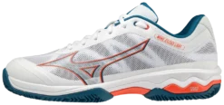 Mizuno Exceed Light CC Mens Padel Shoes (White/Orange)