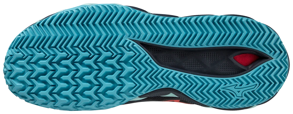 Mizuno Wave Enforce Tour CC Padel Shoes (Collegiate Blue/Soleil/Tanager Turquoise) - Image 2