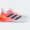 Adidas Adizero Übersonic 4 (Womens, White/Coral) Padel Shoes