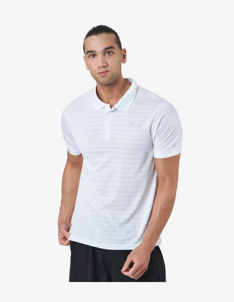 Wilson Bela Stripe Polo Ii (White) - Image 4