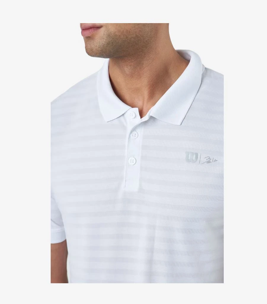 Wilson Bela Stripe Polo Ii (White) - Image 2