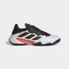 Adidas Barricade AC Padel Shoes (Men's, White/Black/Orange)