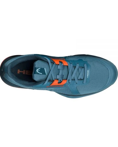 Head Sprint Team 3.5 Padel Shoes (Bluestone/Orange) - Image 3